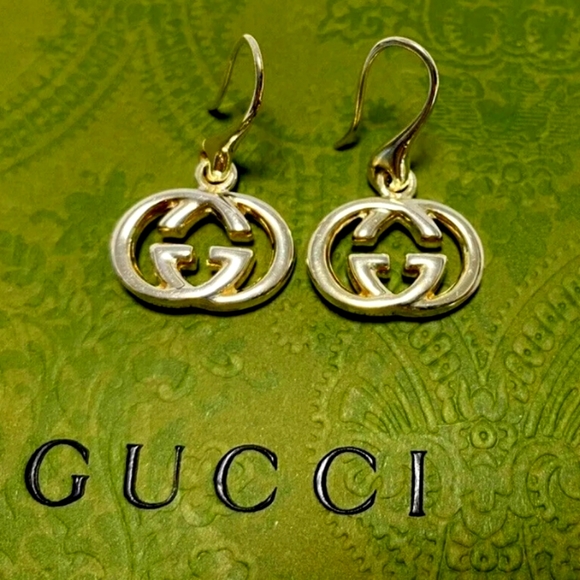 GUCCI EARRINGS Double G STATEMENT earrings 925 sterling silver!! - Picture 1 of 10